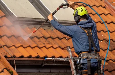 Démoussage et hydrofuge de toiture à Jans